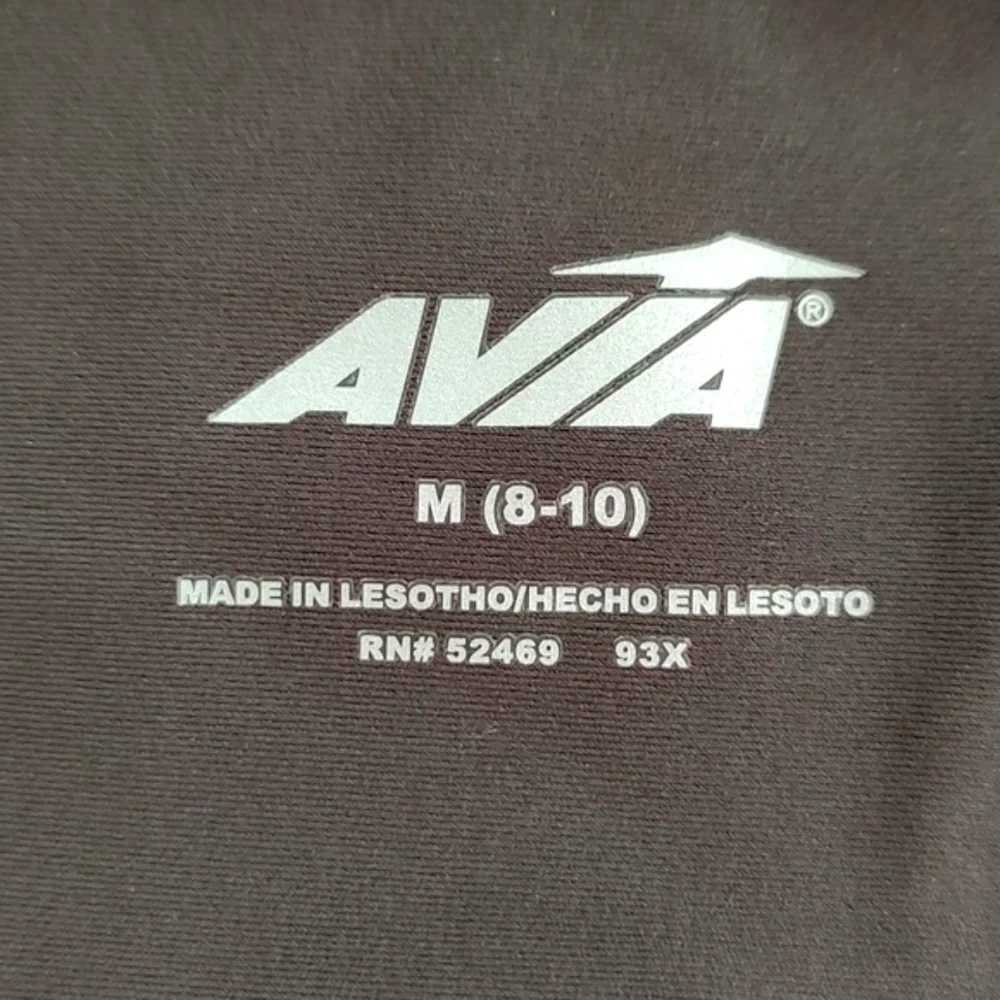 Avia Woman’s Active Performance Black & White Leggings/Size M(8-10)